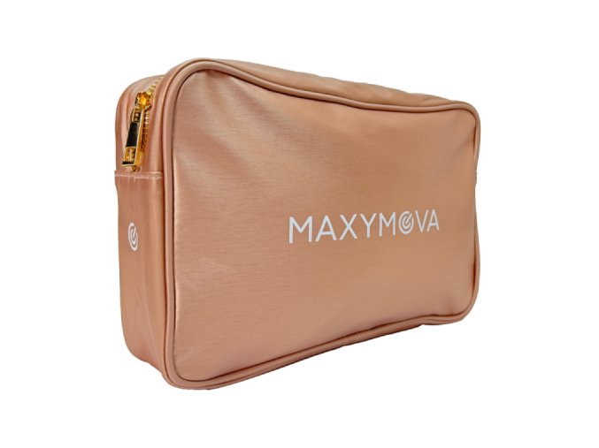 Maxymova kosmetická taška na zip bronzová