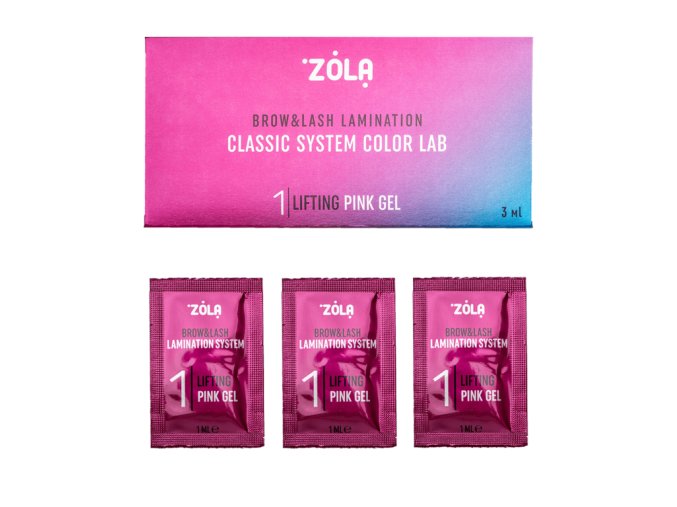 Zola krok 1: Lifting Pink Gel Color Lab sacky