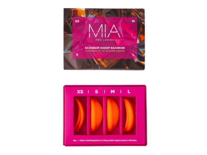 Mia Pre Lashes silikónové natáčky na lash lifting oranžové (Velikost L)