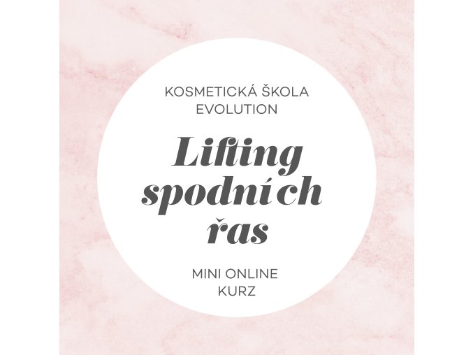 Lifting spodnich ras kurz