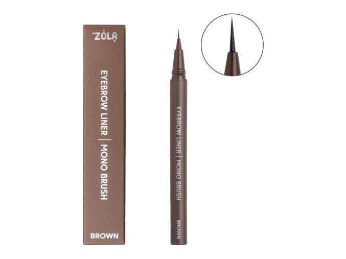Zola eybrow liner mono brush brown (1) tuzka na oboci