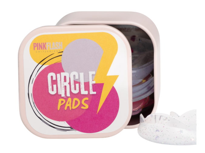 Pink Flash Circle Pads natacky lash lifting
