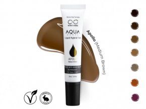 10489 5 infinity aqua drops bronze kit sada 7 hybridnich tekutych barev na oboci stredne hneda (1)