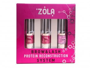 ZOLA Lash & Brow Protein Reconstruction System sada na laminaci oboci a ras