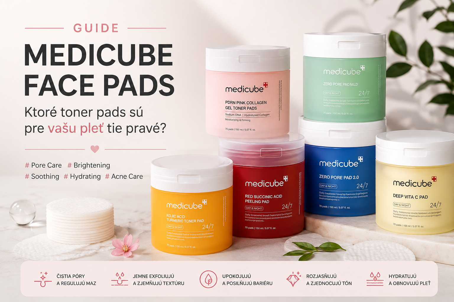 ✨ Medicube Face Pads: Ktoré toner pads sú pre vás tie pravé?