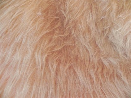 Umelá kožušina, béžová, 45 mm vlas
