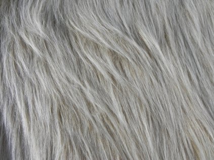 Umelá kožušina, béžová, 90 mm vlas