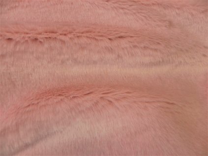 Umelá kožušina, púdrovo ružová, 36 mm vlas