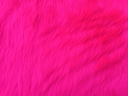 Umelá kožušina, fuchsie, 45 mm vlas