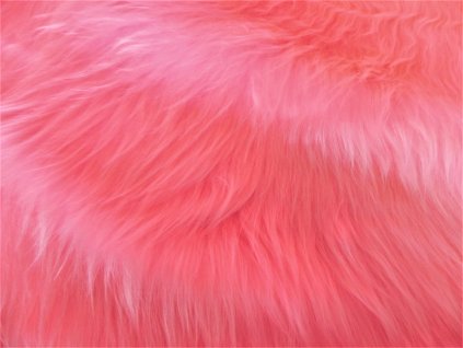Umelá kožušina, ružová, 45 mm vlas