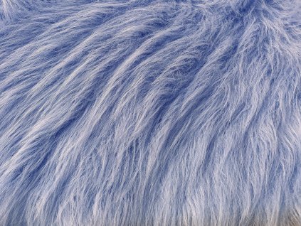 Umelá kožušina, fialová orgovánová, 90 mm vlas