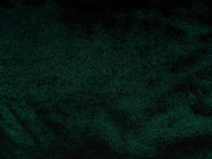 Umelá kožušina, plyš, lesná zeleň, 9 mm vlas