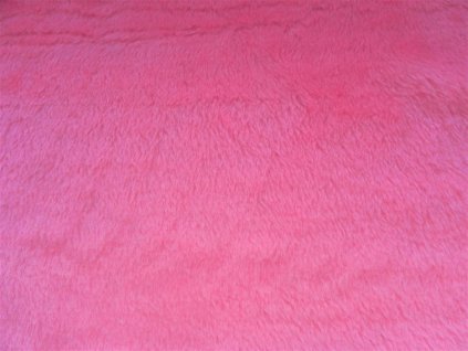 Umelá kožušina, plyš, ružový, 9 mm vlas