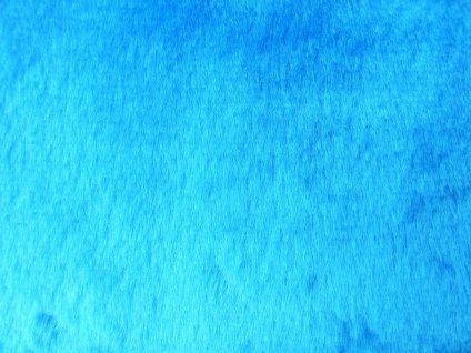 Umelá kožušina, plyš, tyrkysová modrá, 9 mm vlas