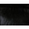 Umelá kožušina, čierna, 50 mm vlas