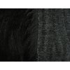Umelá kožušina, čierna, 90 mm vlas