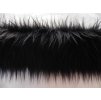 kožušinový lem, čierny, 45 mm vlas, 10 cm x 149 cm