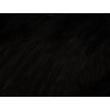Umelá kožušina, čierna, 45 mm vlas