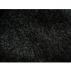 Umelá kožušina, čierna, LAMA, 30 mm vlas