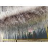 Umelá kožušina, hnedý melír, 90 mm vlas