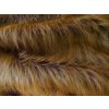 Umelá kožušina, ryšavo hnedá, 90 mm vlas