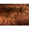 Umelá kožušina, ryšavo hnedá, 45 mm vlas