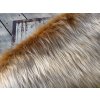 Umelá kožušina, zlatisto hnedá, 45 mm vlas
