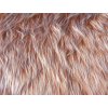 Umelá kožušina, tmavý karamel, 45 mm vlas