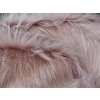 Umelá kožušina, púdrová, 90 mm vlas