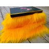 Umelá kožušina, žltá, 90 mm vlas