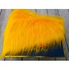 Umelá kožušina, žltá, 90 mm vlas