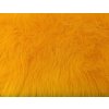Umelá kožušina, žltá, 90 mm vlas