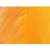 Umelá kožušina, žltý melír, 90 mm vlas