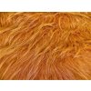Umelá kožušina, ryšavá, 90 mm vlas