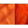 Umelá kožušina, oranžová, 90 mm vlas