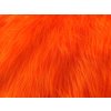 Umelá kožušina, oranžová, 90 mm vlas
