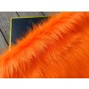 Umelá kožušina, oranžová, 45 mm vlas
