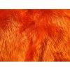 Umelá kožušina, oranžová, 45 mm vlas