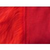 Umelá kožušina, červená, 90 mm vlas