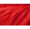 Umelá kožušina, červená, 90 mm vlas