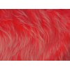 Umelá kožušina, červený melír, 45 mm vlas