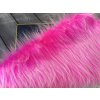 Umelá kožušina, fuchsie melír, 90 mm vlas