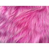 Umelá kožušina, fuchsie melír, 90 mm vlas