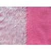 Umelá kožušina, ružový melír, 25 mm vlas