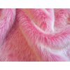 Umelá kožušina, ružový melír, 25 mm vlas
