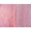 Umelá kožušina odevna, staroružová, 36 mm vlas