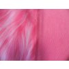 Umelá kožušina, ružový melír, 90 mm vlas