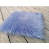 kožušinový štvorec, 48 x 48 cm, fialová orgovánová, 90 mm vlas