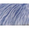 Umelá kožušina, fialová orgovánová, 90 mm vlas