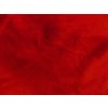 Umelá kožušina, plyš, červený, 9 mm vlas